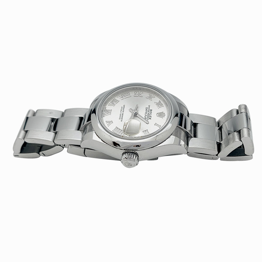 Montre Rolex "Oyster Perpetual Datejust" en acier.