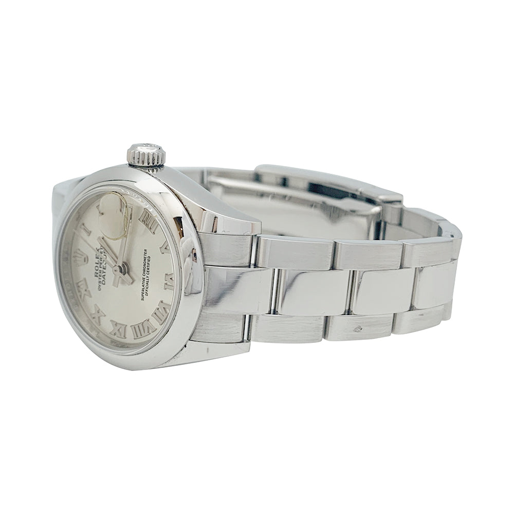 Montre Rolex "Oyster Perpetual Datejust" en acier.