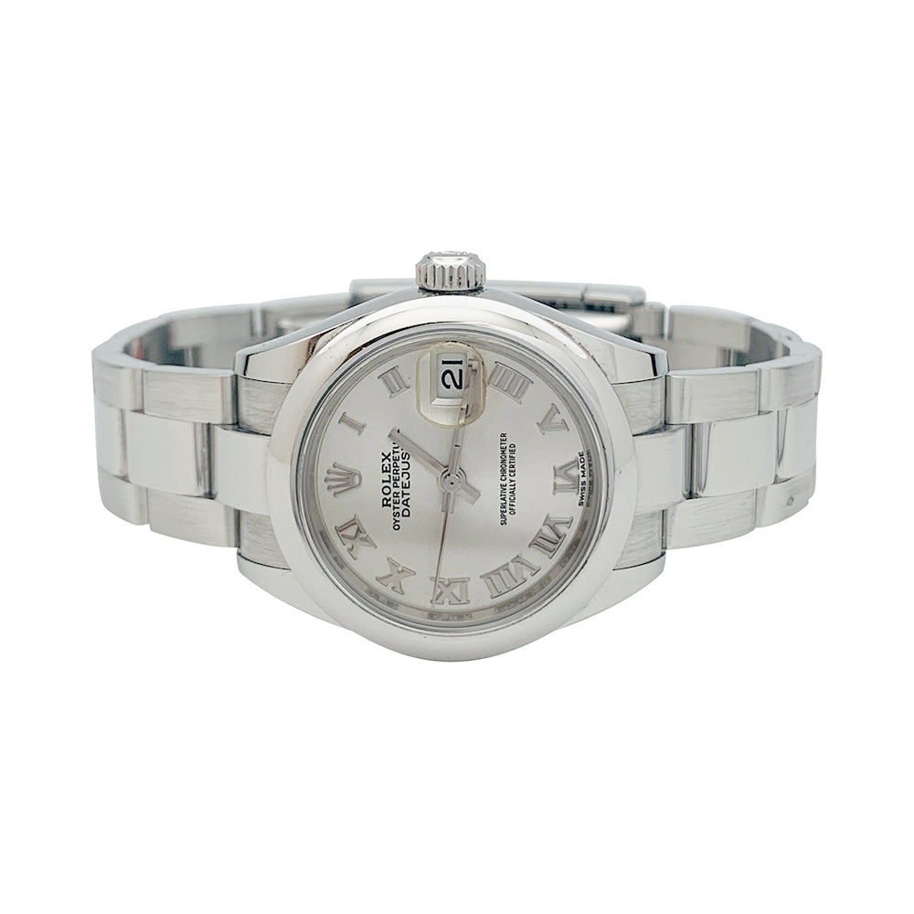Montre Rolex "Oyster Perpetual Datejust" en acier.