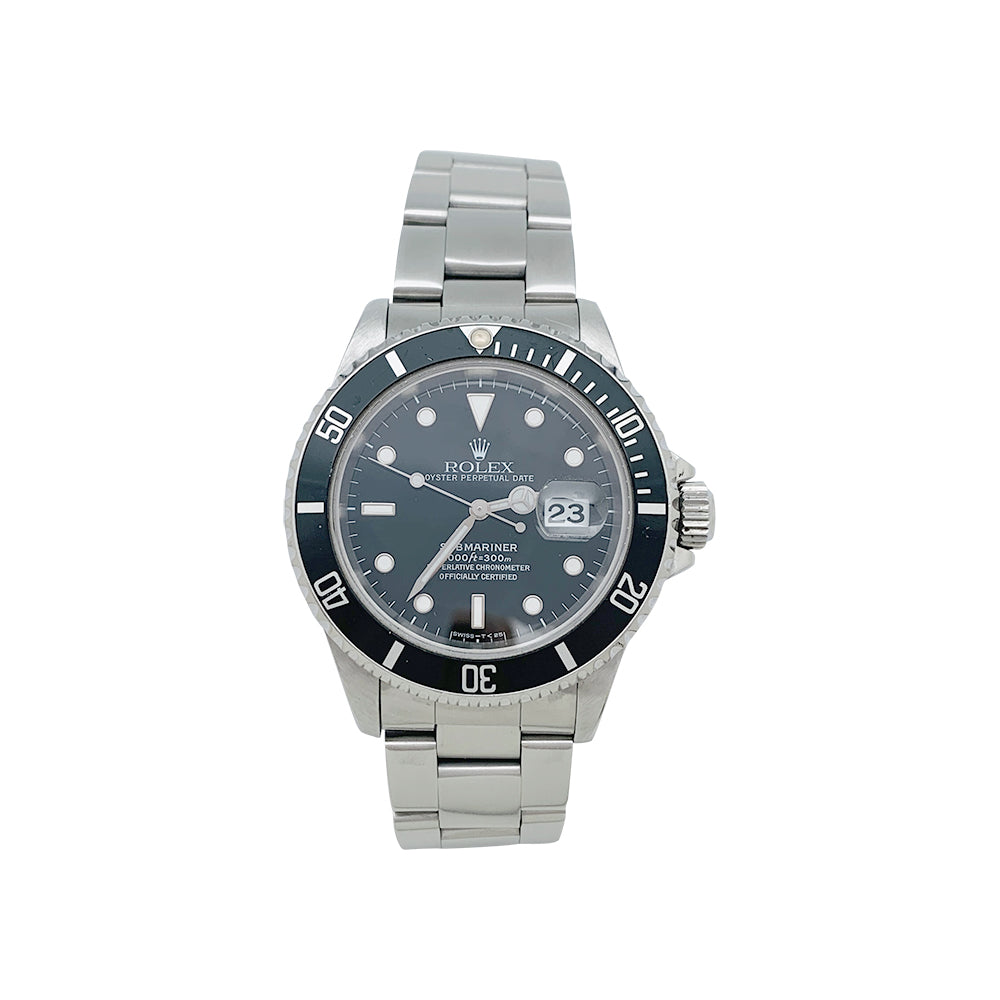 Montre Rolex "Submariner" en acier.