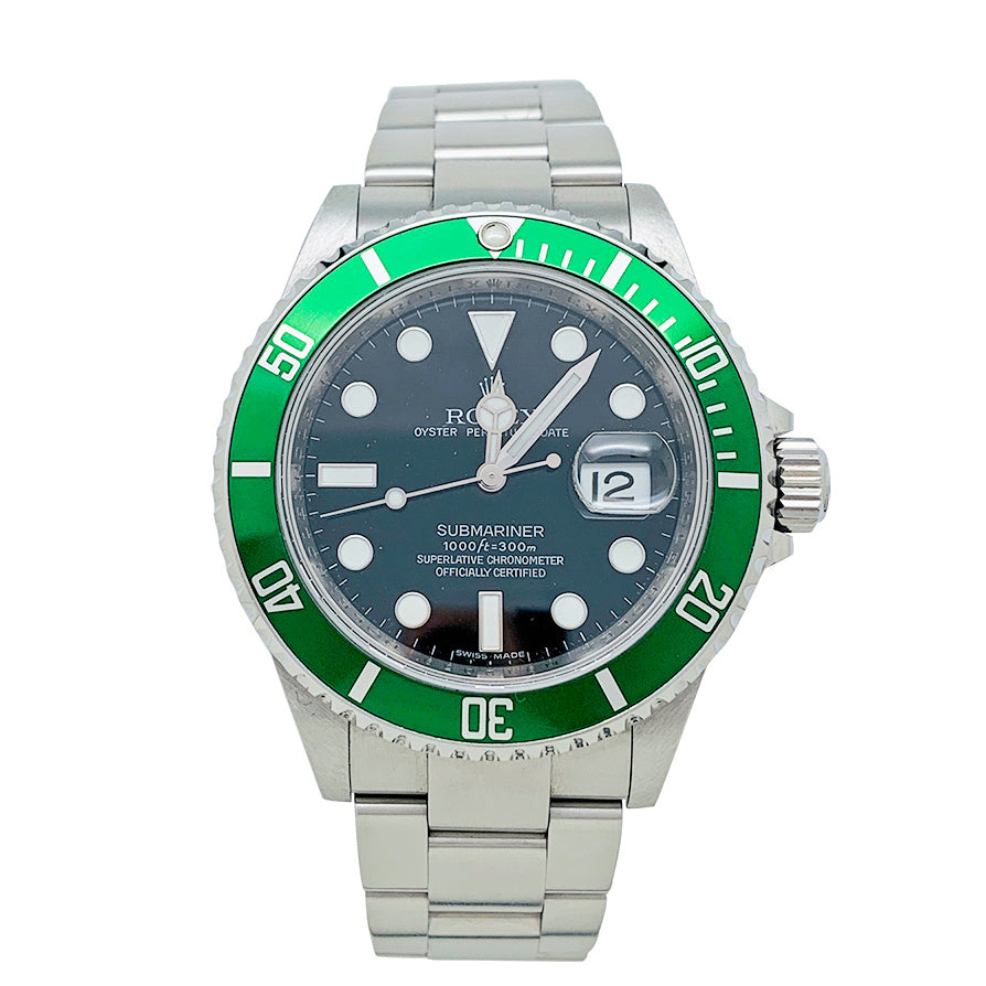Montre Rolex "Submariner" en acier.