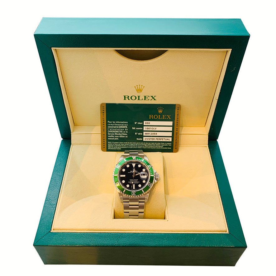 Rolex "Submariner" watch in steel.