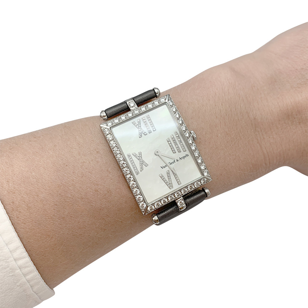 Montre Van Cleef & Arpels Classique Arpels or blanc et diamants
