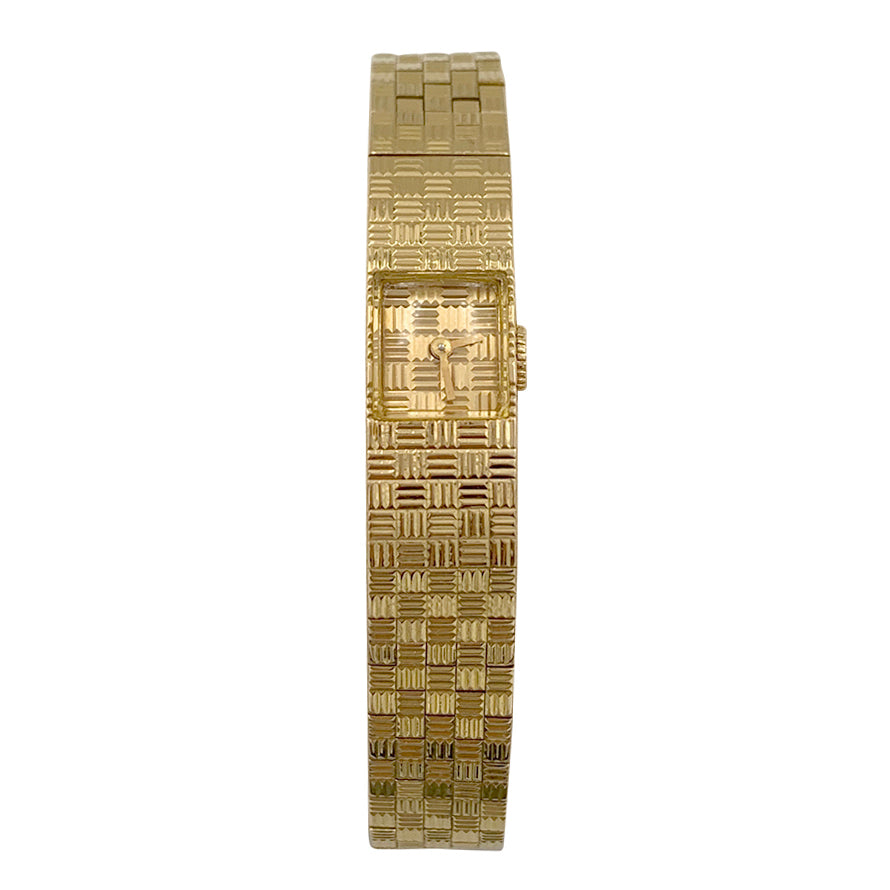 Vintage Boucheron yellow gold watch.