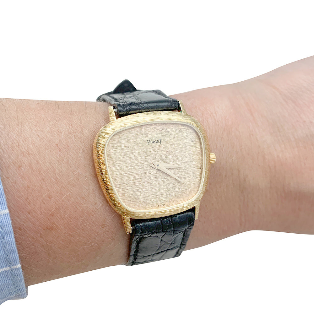 Vintage Piaget/Hermès watch, yellow gold.