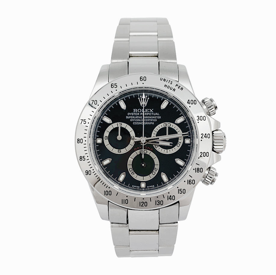 Montre Rolex, "Cosmograph Daytona", acier.