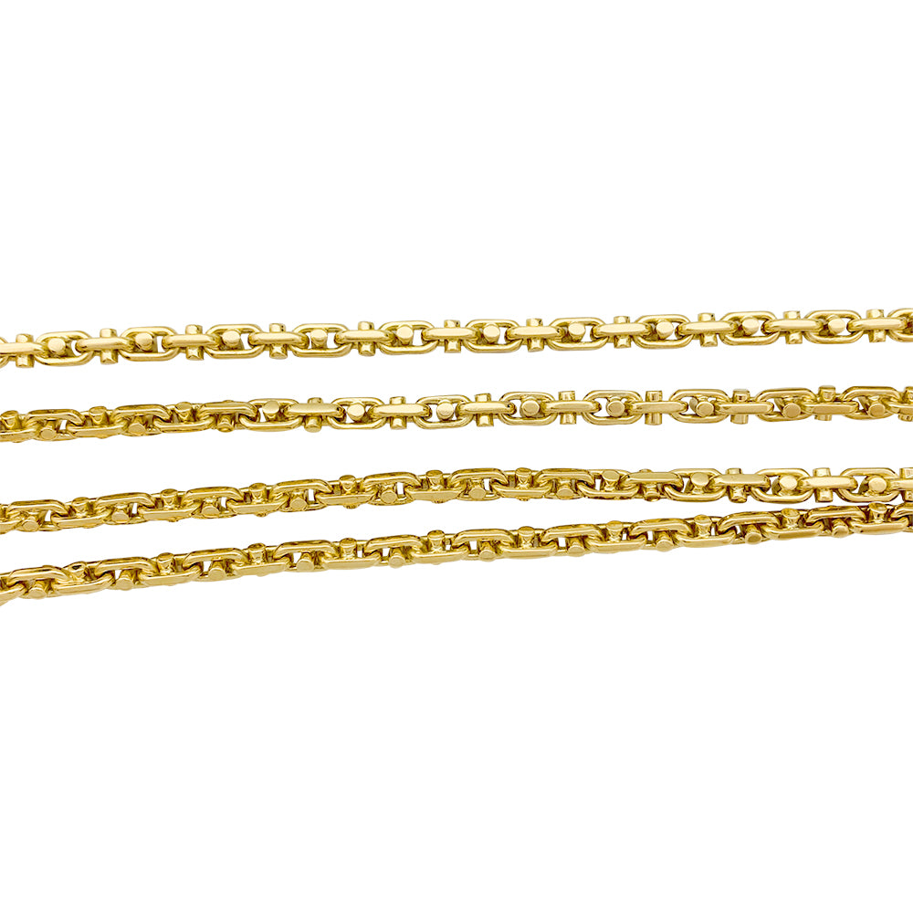 Chaumet yellow gold necklace.