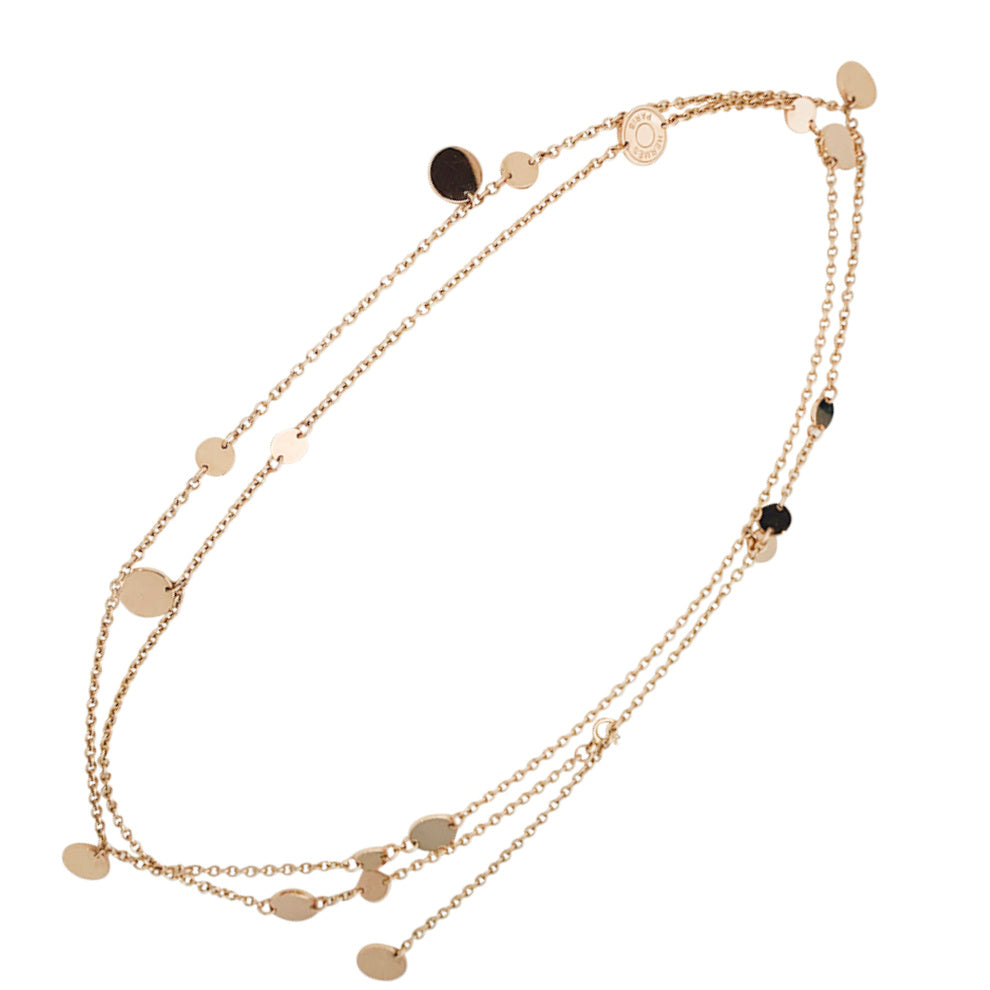 Hermès "Confettis" necklace in rose gold.