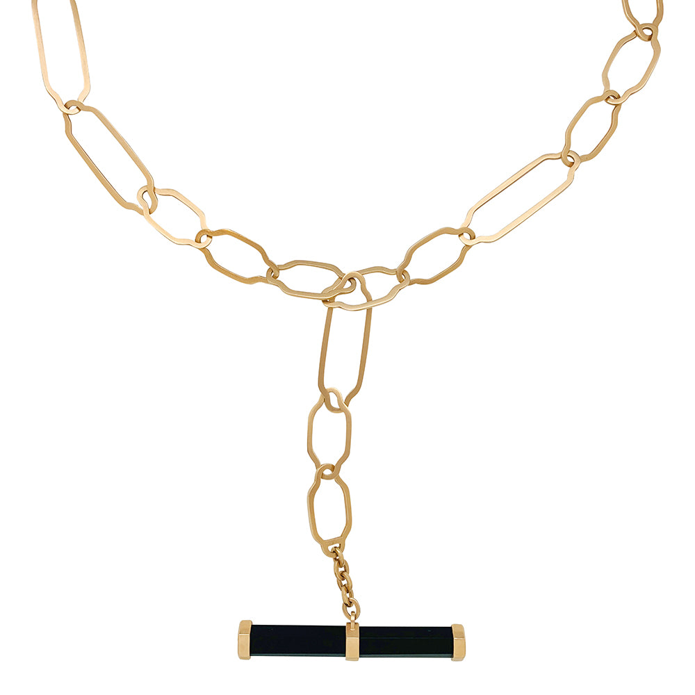 Pomellato necklace, "Victoria", rose gold, jet.