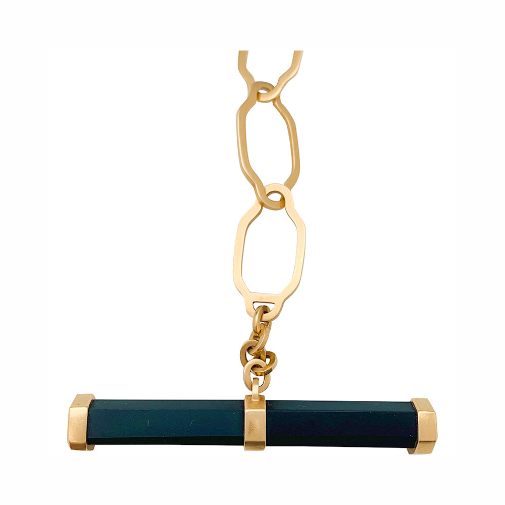Pomellato necklace, "Victoria", rose gold, jet.