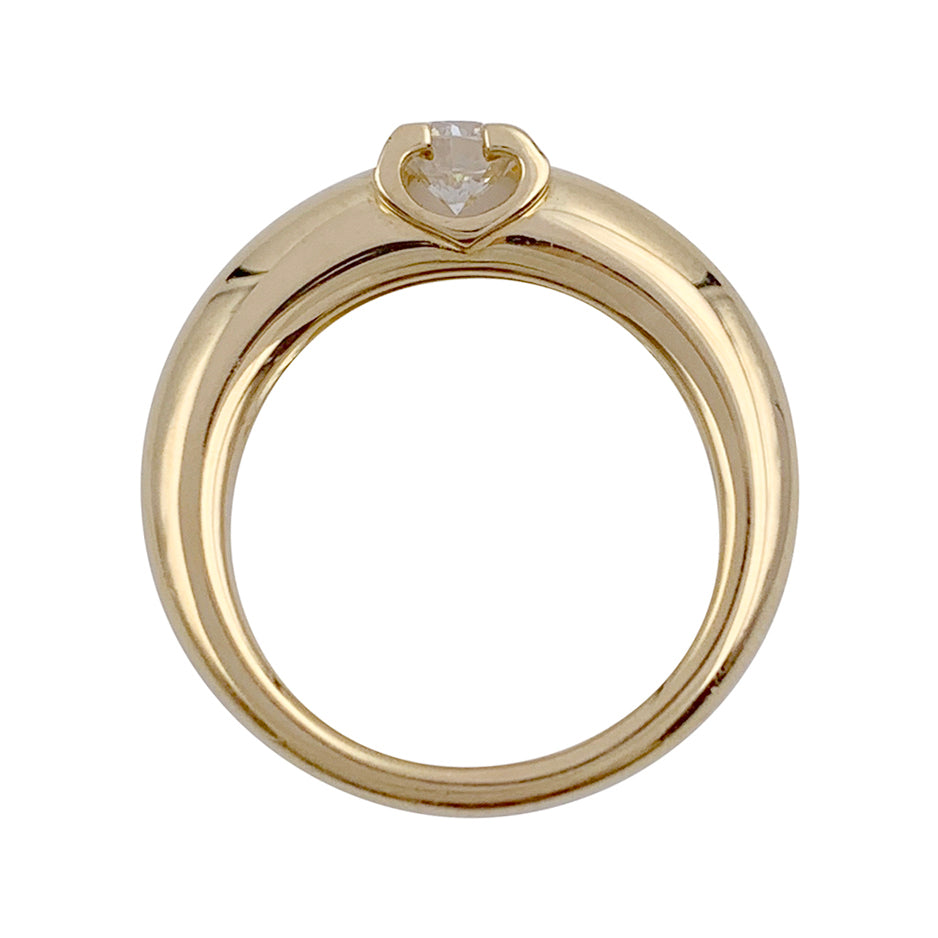 Cartier solitaire, "Louis Cartier", yellow gold, diamond.