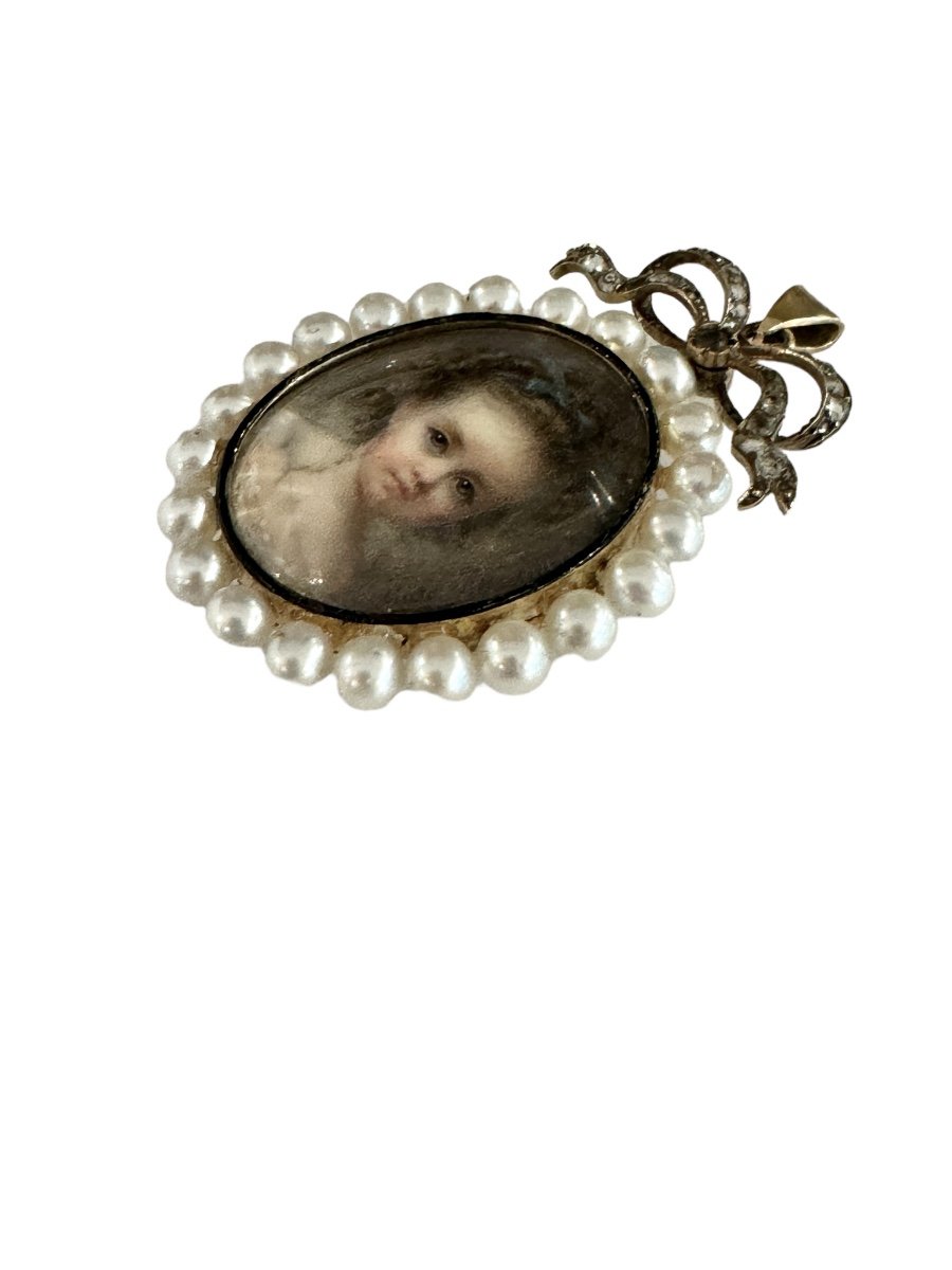 By Cécile Villeneuve, Miniature, portrait of Yolande de Luynes