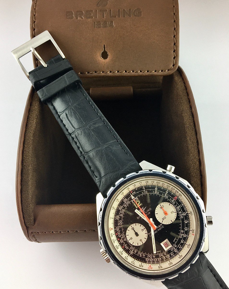 Montre Breitling Navytimer Pizza 1806 Chronomatique Microrotor - Maison Eloe