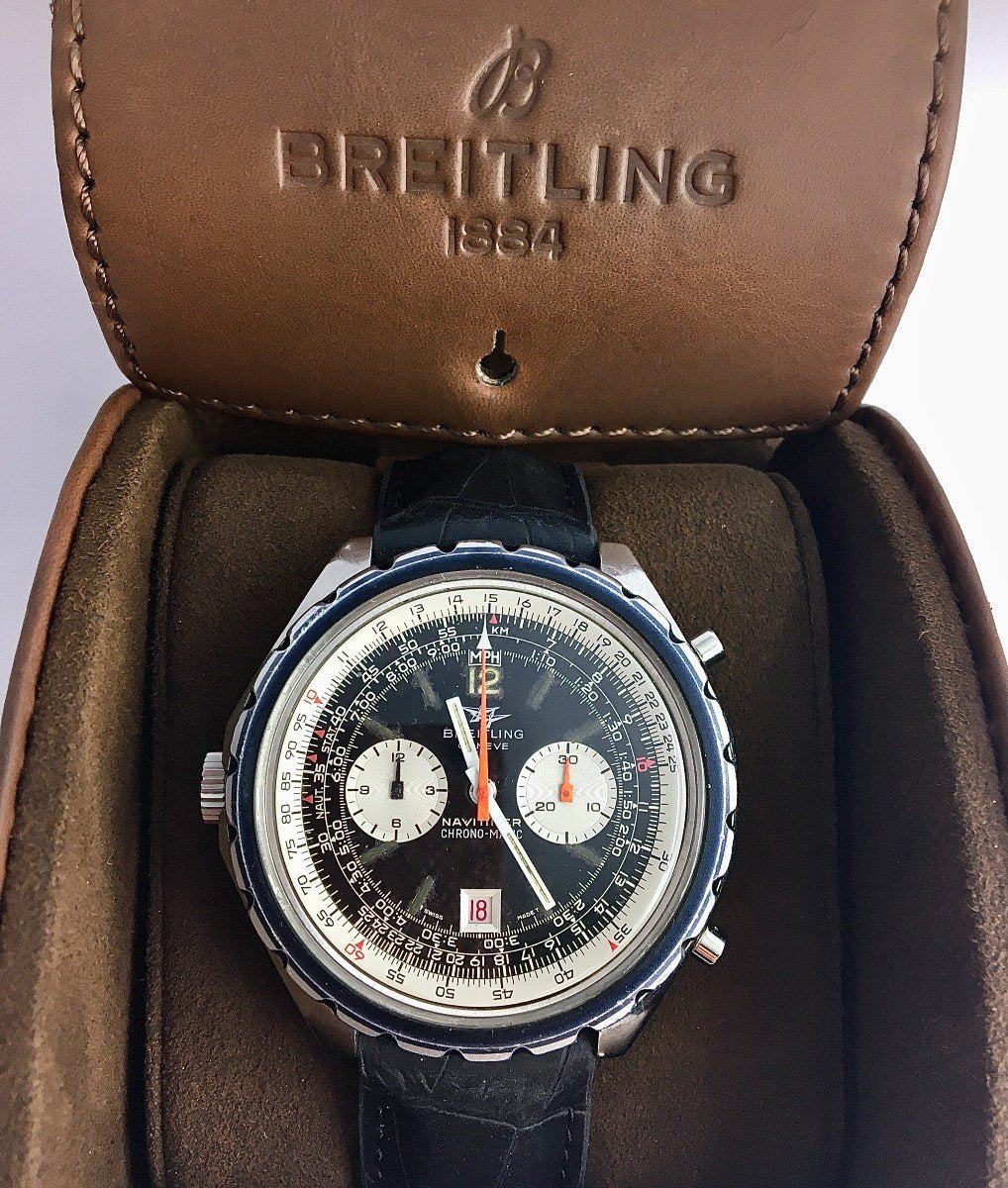 Montre Breitling Navytimer Pizza 1806 Chronomatique Microrotor - Maison Eloe