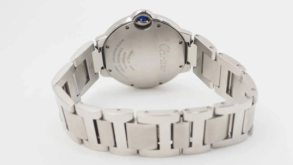 Cartier Montre Ballon Bleu 3284 Acier et Diamants - Maison Eloe