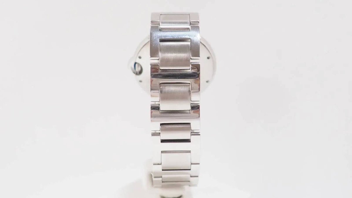 Cartier Montre Ballon Bleu 3284 Acier et Diamants - Maison Eloe