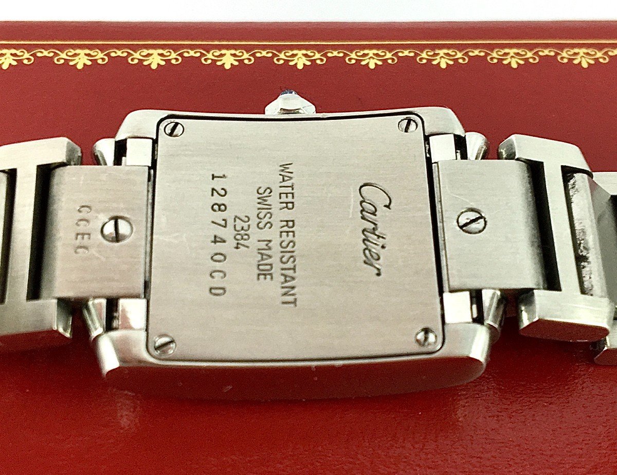 Montre Cartier Tank Française Dame Acier - Maison Eloe