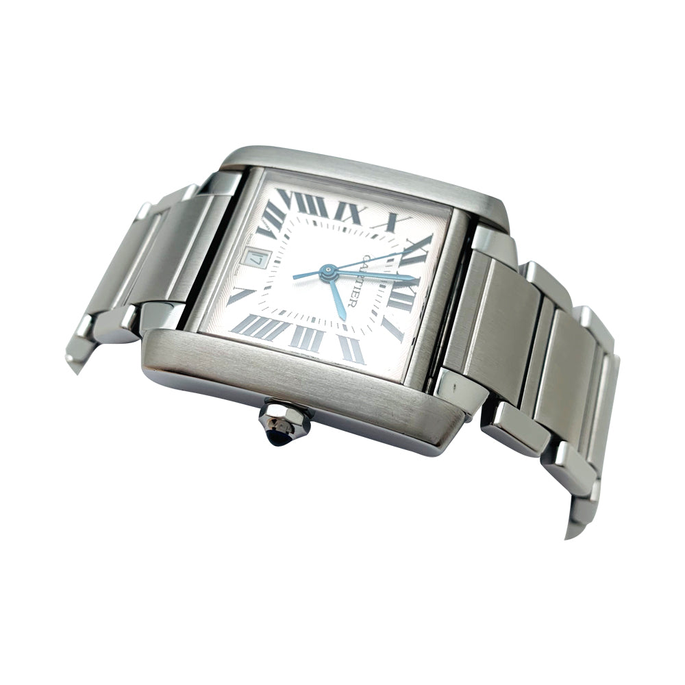 Cartier "Tank Française" steel watch