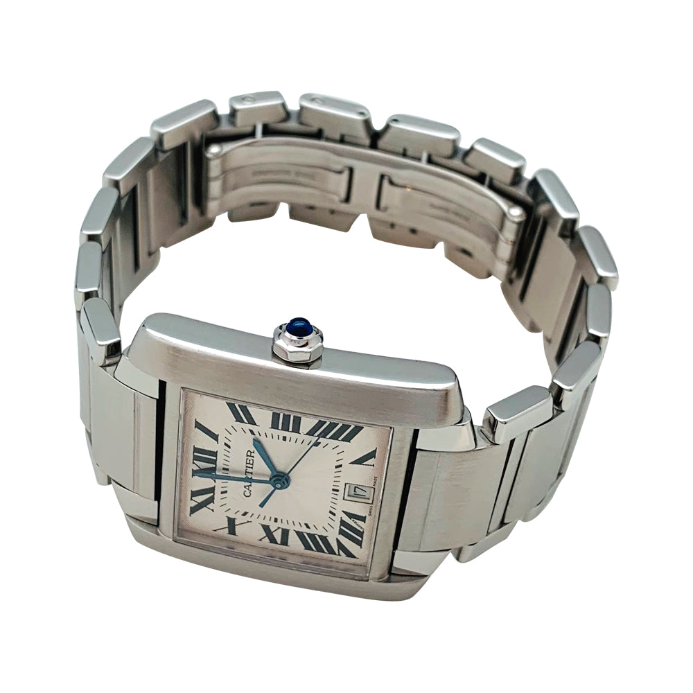 Cartier "Tank Française" steel watch