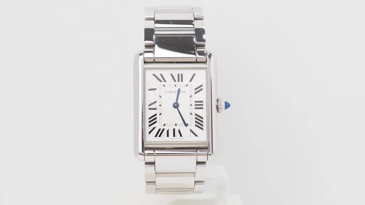 Cartier, Montre Tank 4323 Acier sur Acier