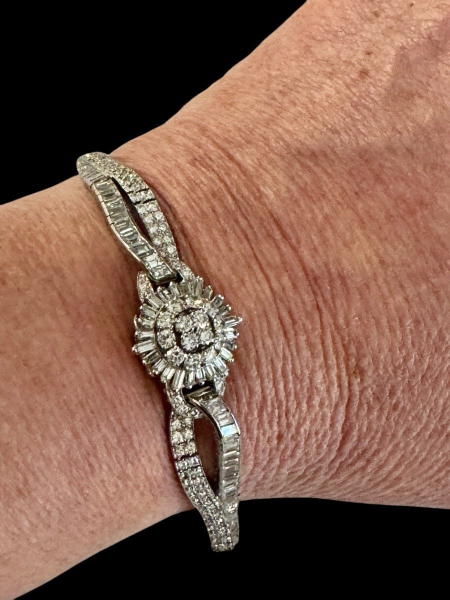 Zenith Montre Vintage Diamants Or - Maison Eloe