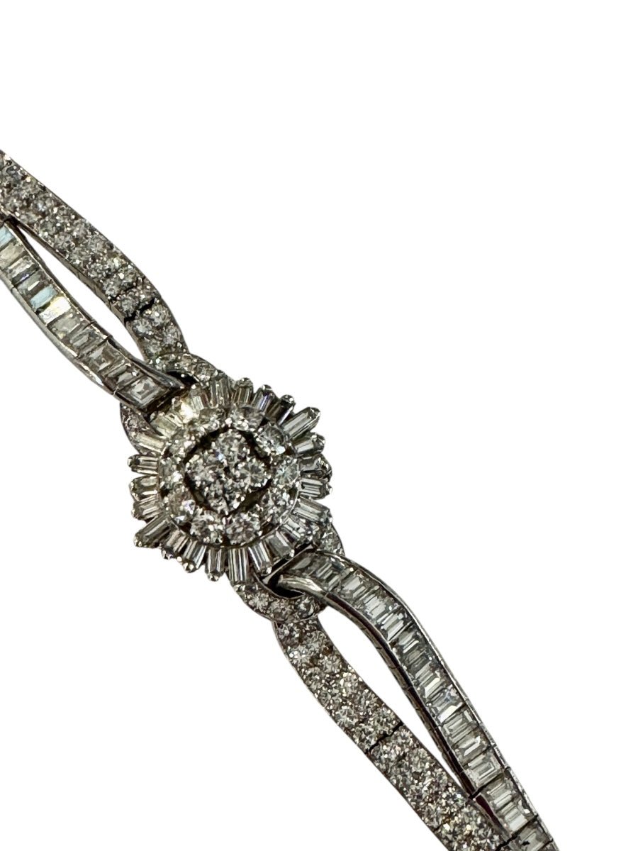 Zenith Montre Vintage Diamants Or - Maison Eloe