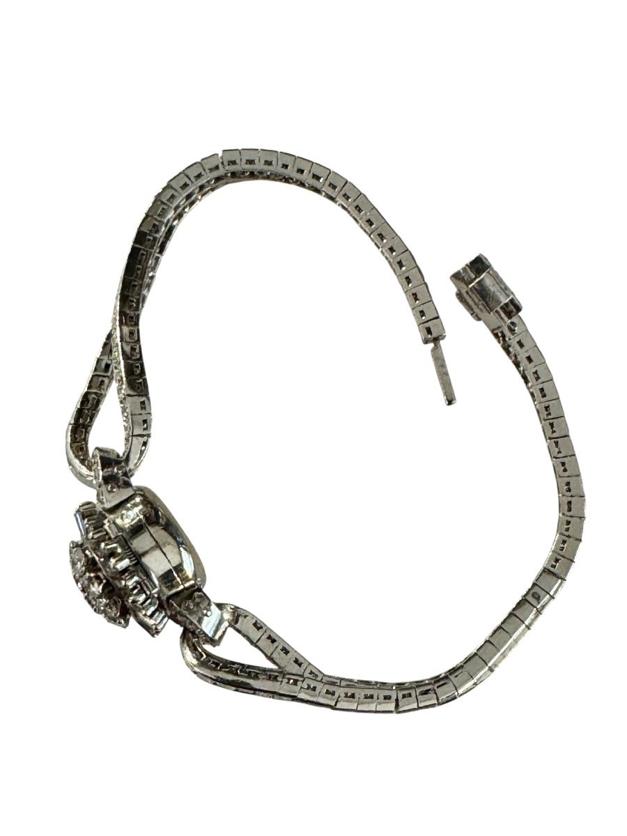 Zenith Montre Vintage Diamants Or - Maison Eloe