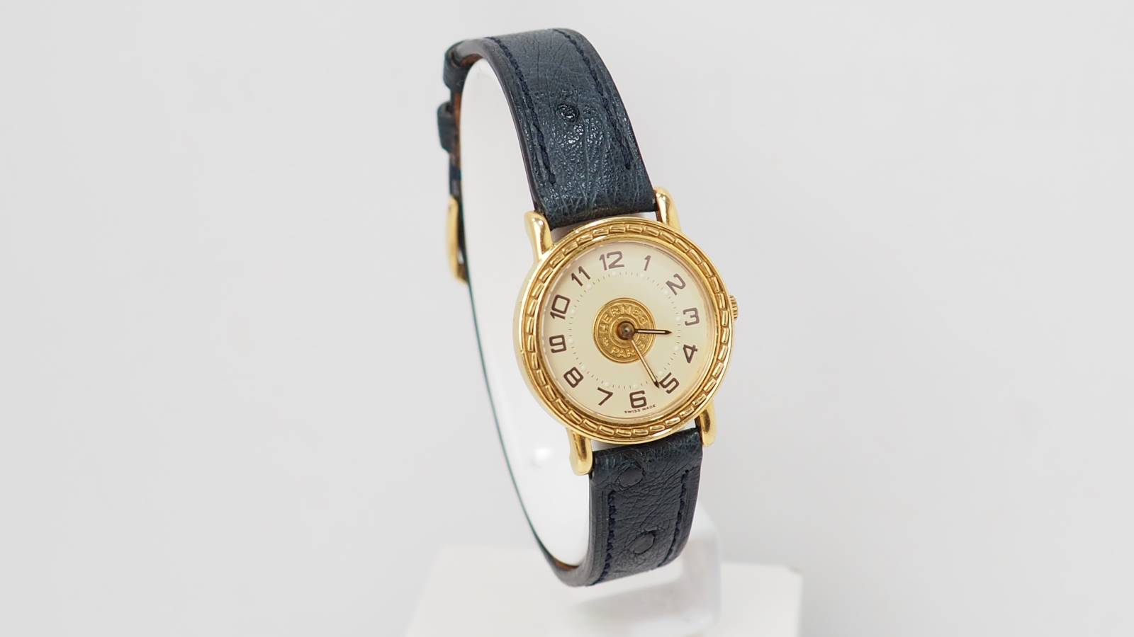 Hermes, montre Sellier Occasion Or sur Cuir