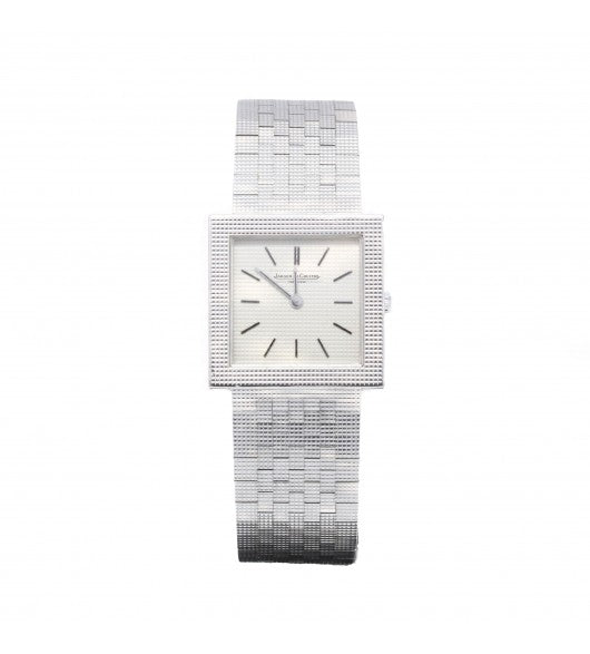 Jaeger Lecoultre, montre or blanc sur or blanc vintage