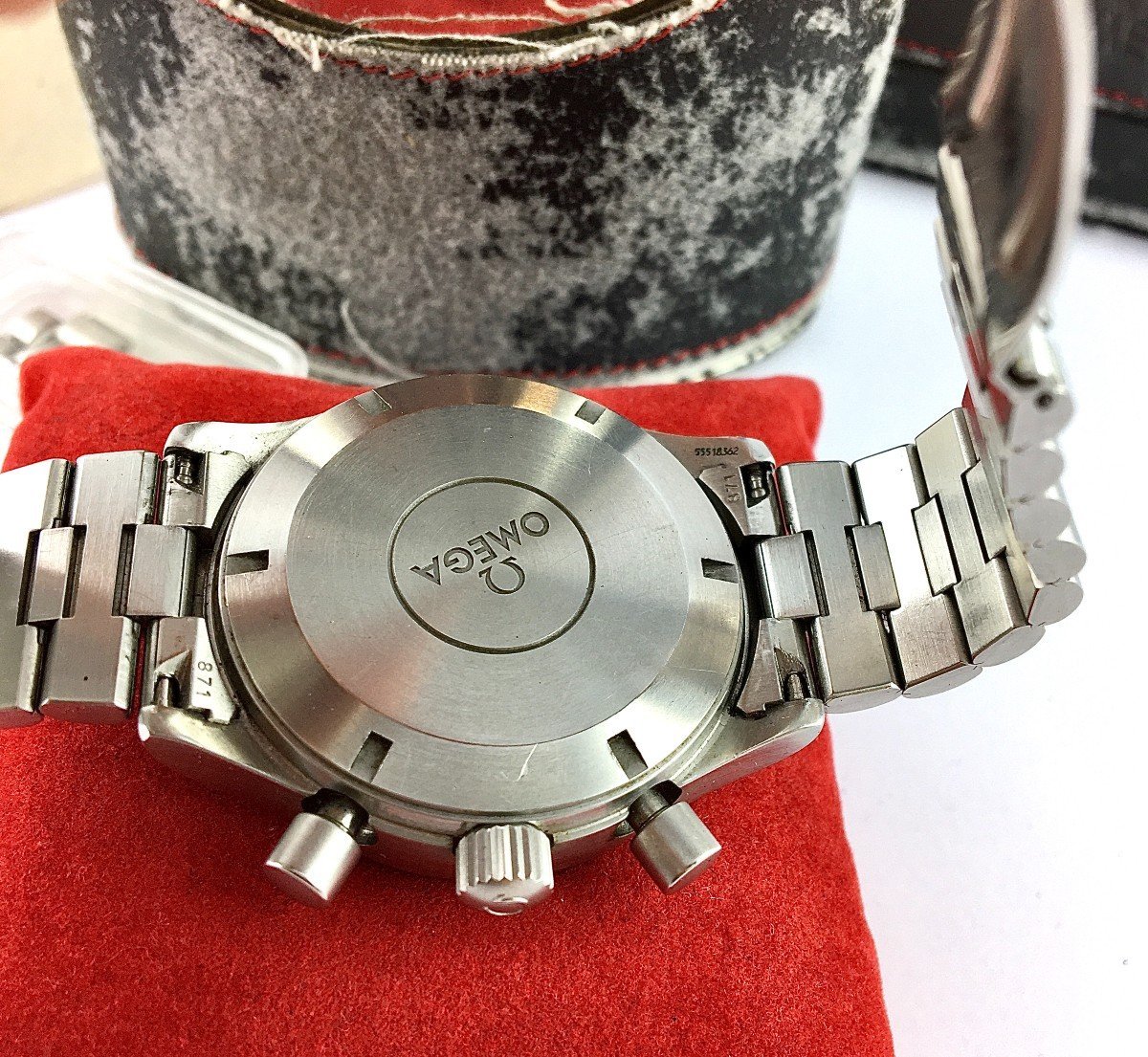 Montre Oméga Dynamic Chrono Aviateur Automatique Acier, Full Set - Maison Eloe