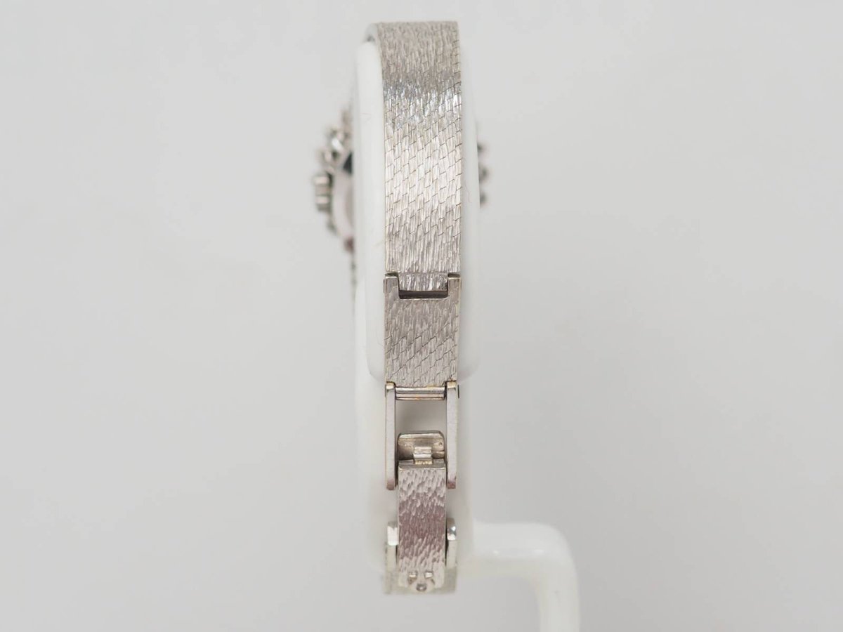 Montre Oméga Vintage Or Blanc Diamants - Maison Eloe