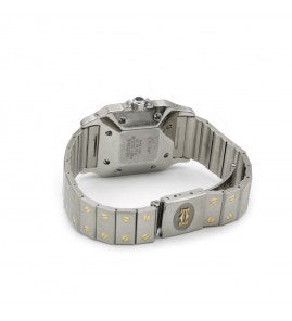 Cartier, Santos watch, steel and gold, medium model