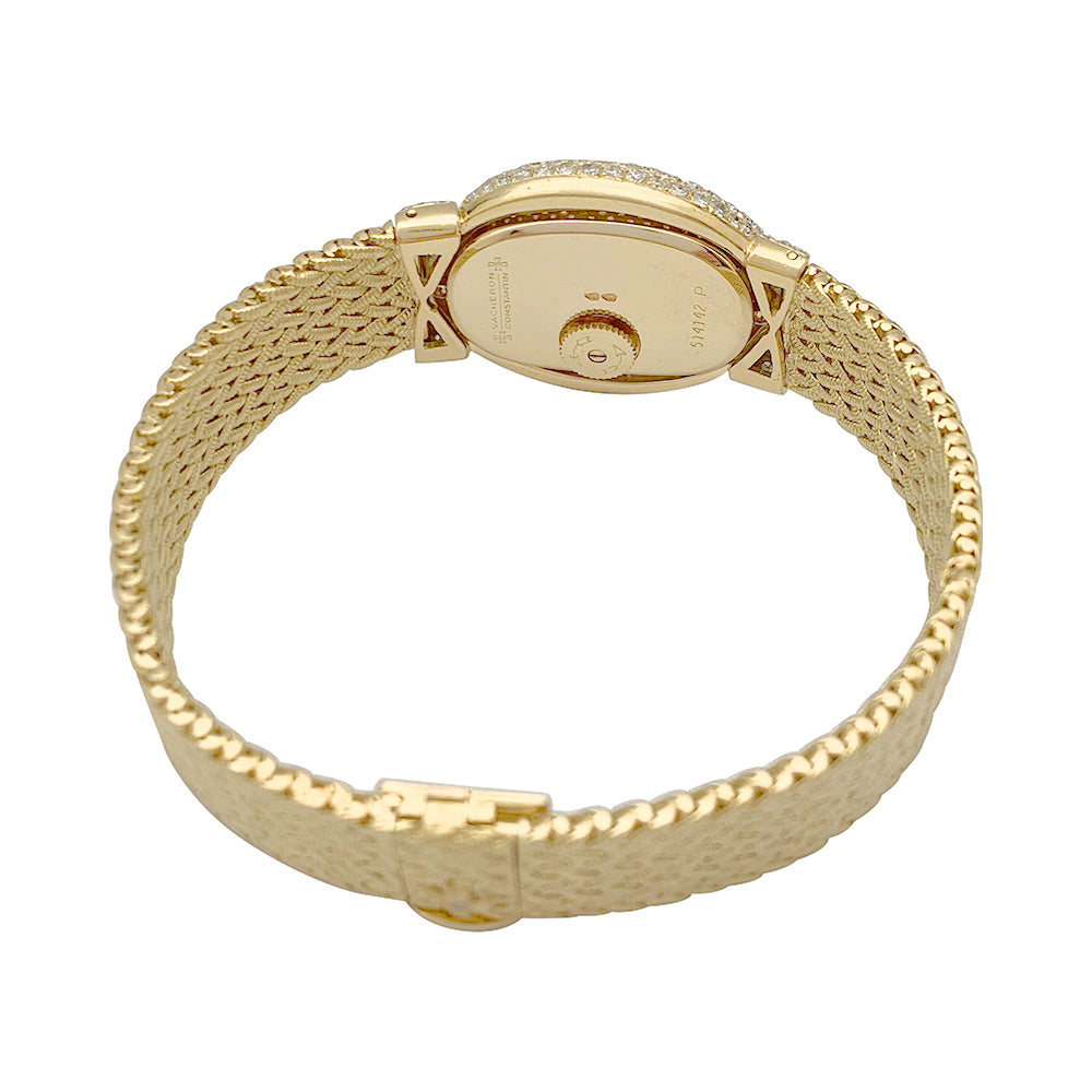 Vacheron Constantin watch, yellow gold, diamonds.