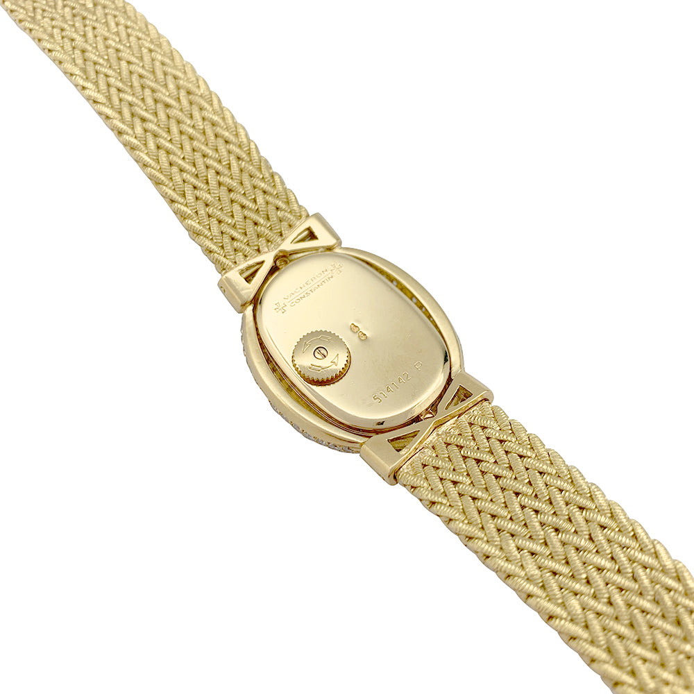Vacheron Constantin watch, yellow gold, diamonds.