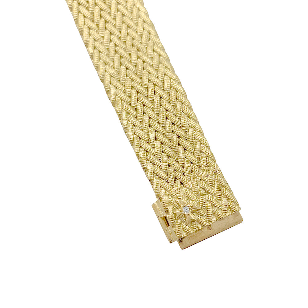 Vacheron Constantin watch, yellow gold, diamonds.