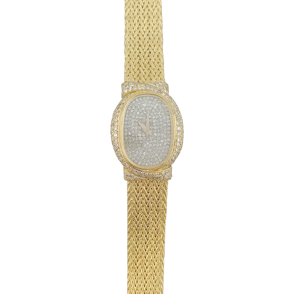 Vacheron Constantin watch, yellow gold, diamonds.