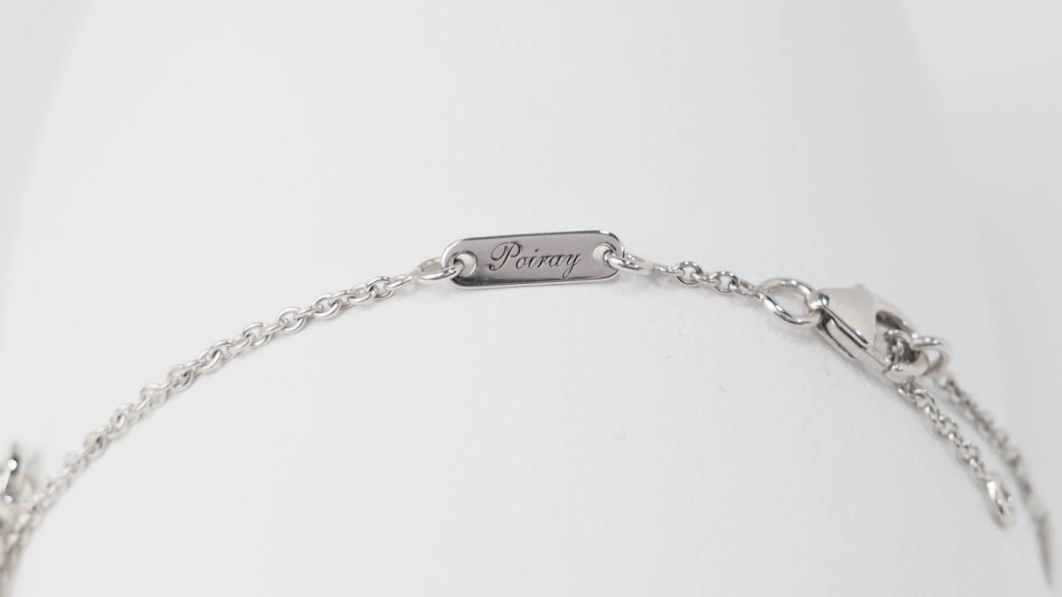 Poiray Bracelet Coeur entrelacé or blanc - Maison Eloe