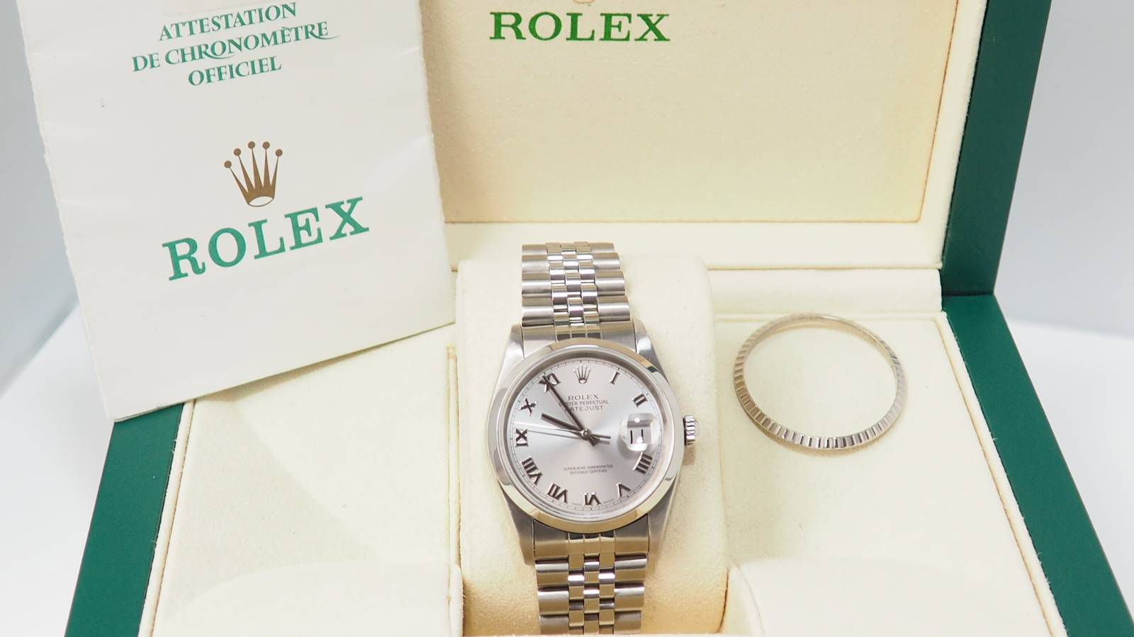 Rolex, Datejust 16220, Vintage 2002, Full Set