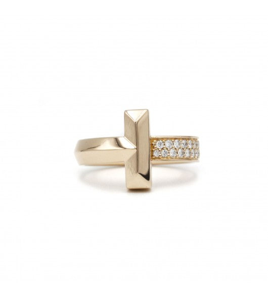 Tiffany, Bague "T1" Or rose et Diamants