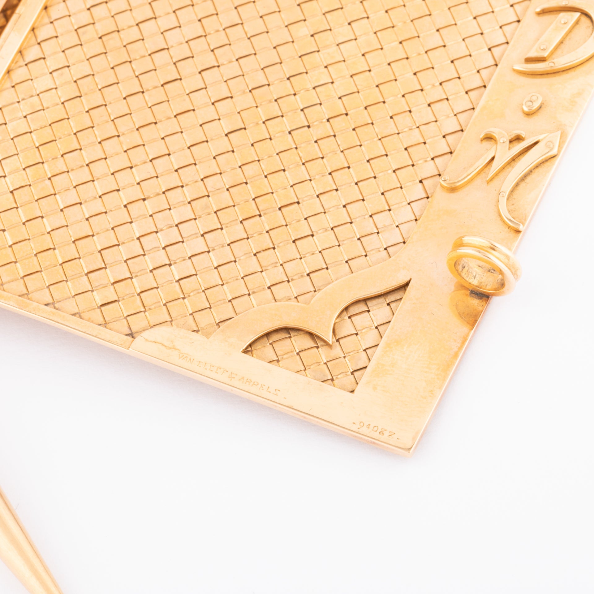 Notebook with yellow gold mechanical pencil signed Van Cleef & Arpels