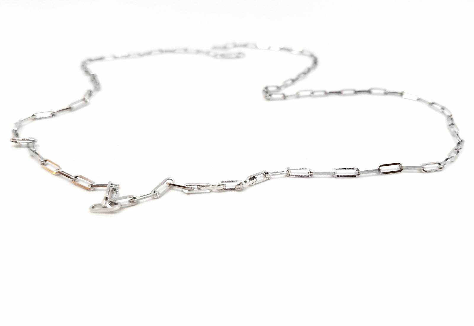 Dinh Van White Gold Chain Necklace