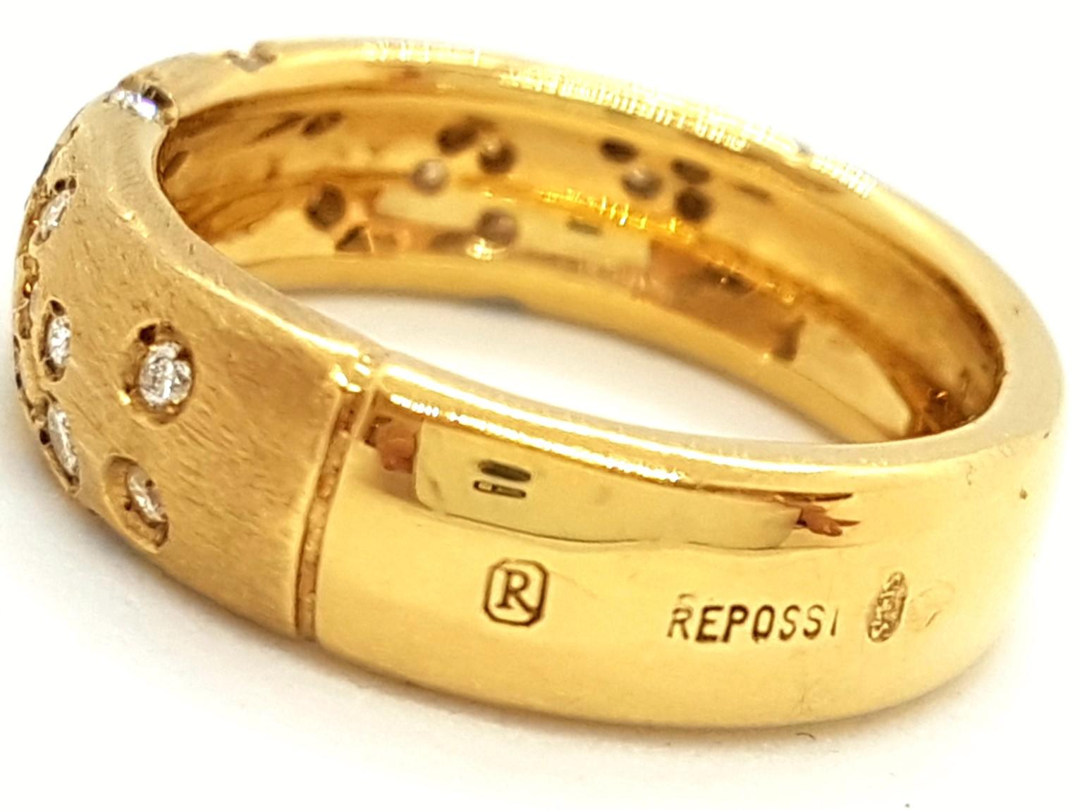 Repossi Astral Ring Yellow Gold Diamond