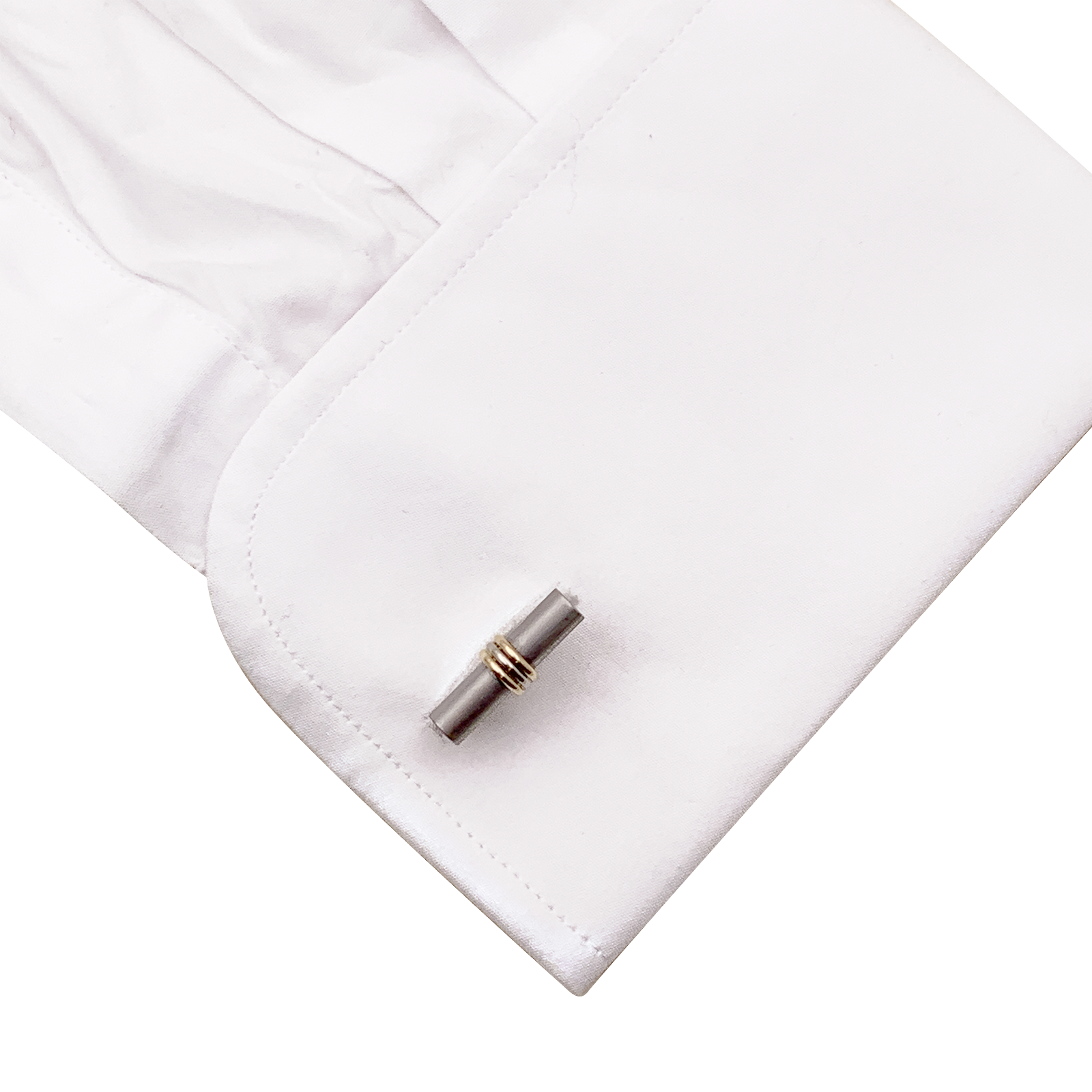 Boutons de manchette Van Cleef & Arpels en or jaune et acier.