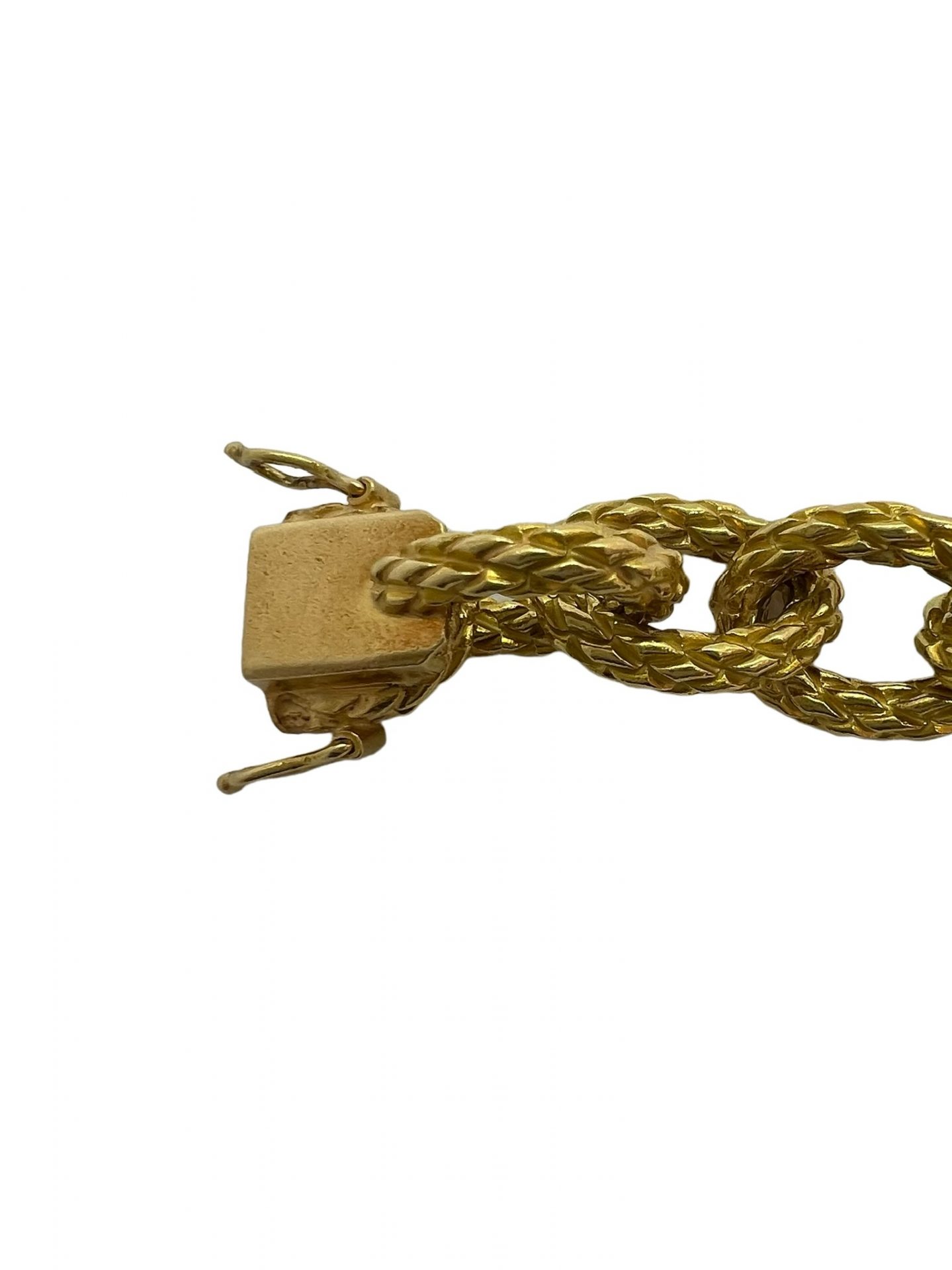 18K yellow gold bracelet, Julien Paimbault hallmark