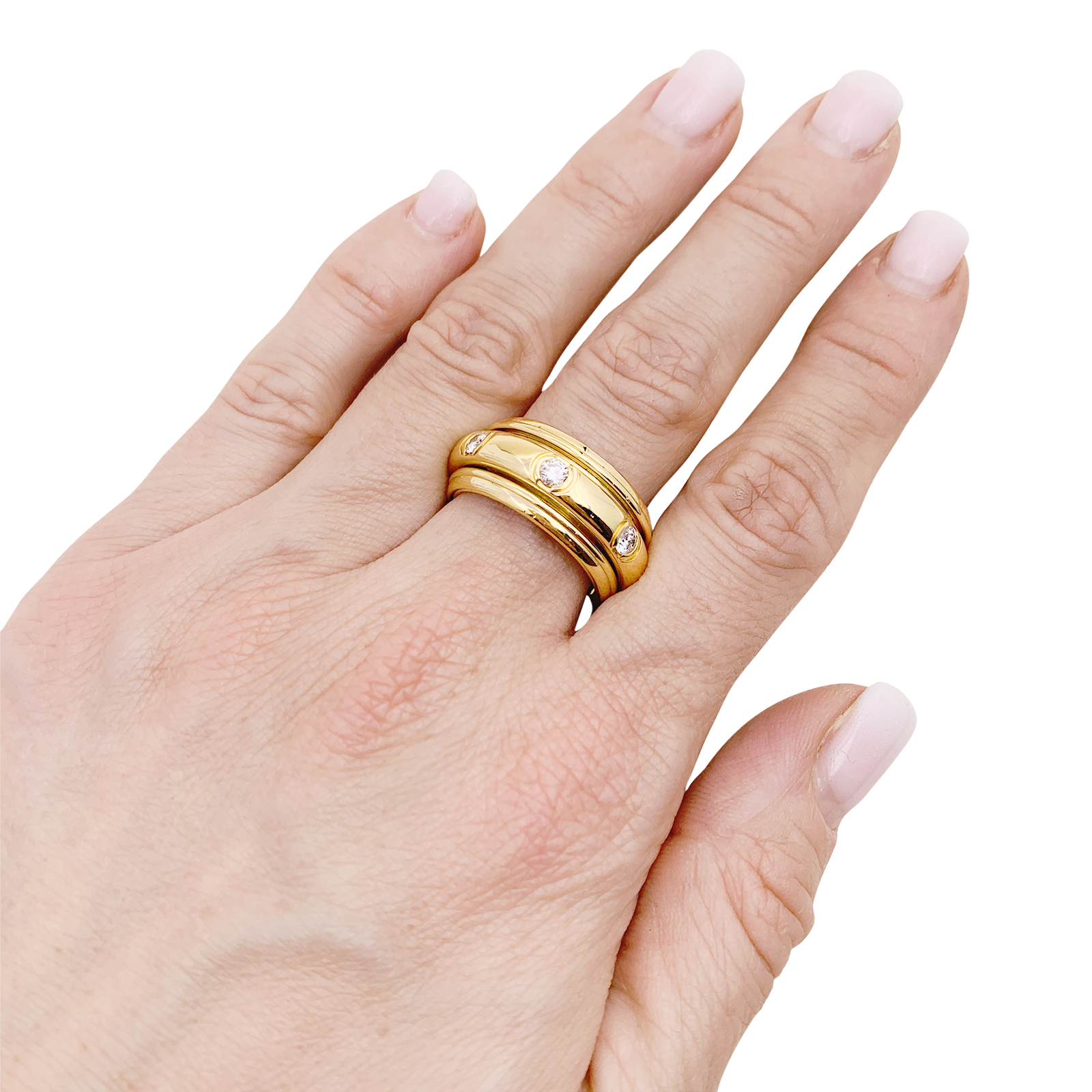 Bague Piaget "Possession" or jaune, diamants.