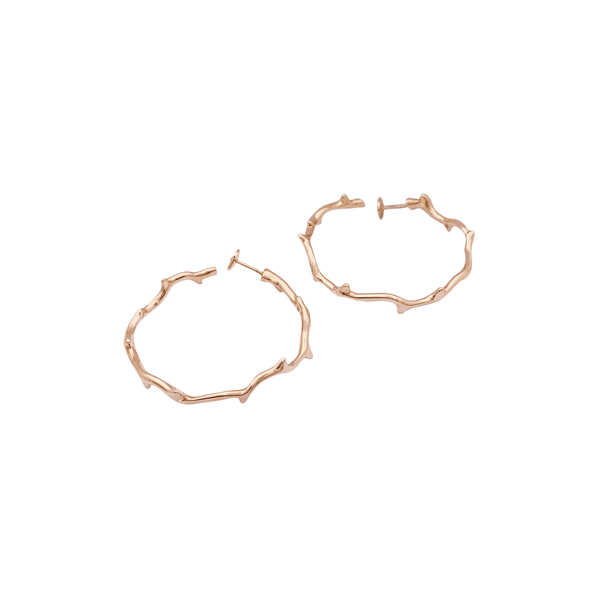 Boucles d'oreilles Dior, "Bois de Rose", or rose. - Maison Eloe