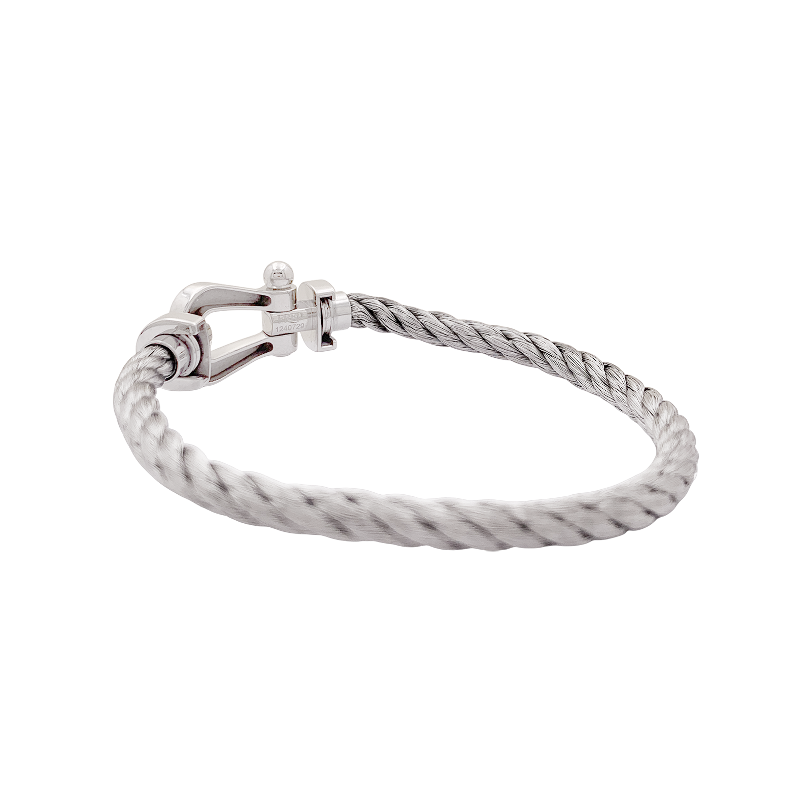 Bracelet Fred, "Force 10", or blanc, acier.