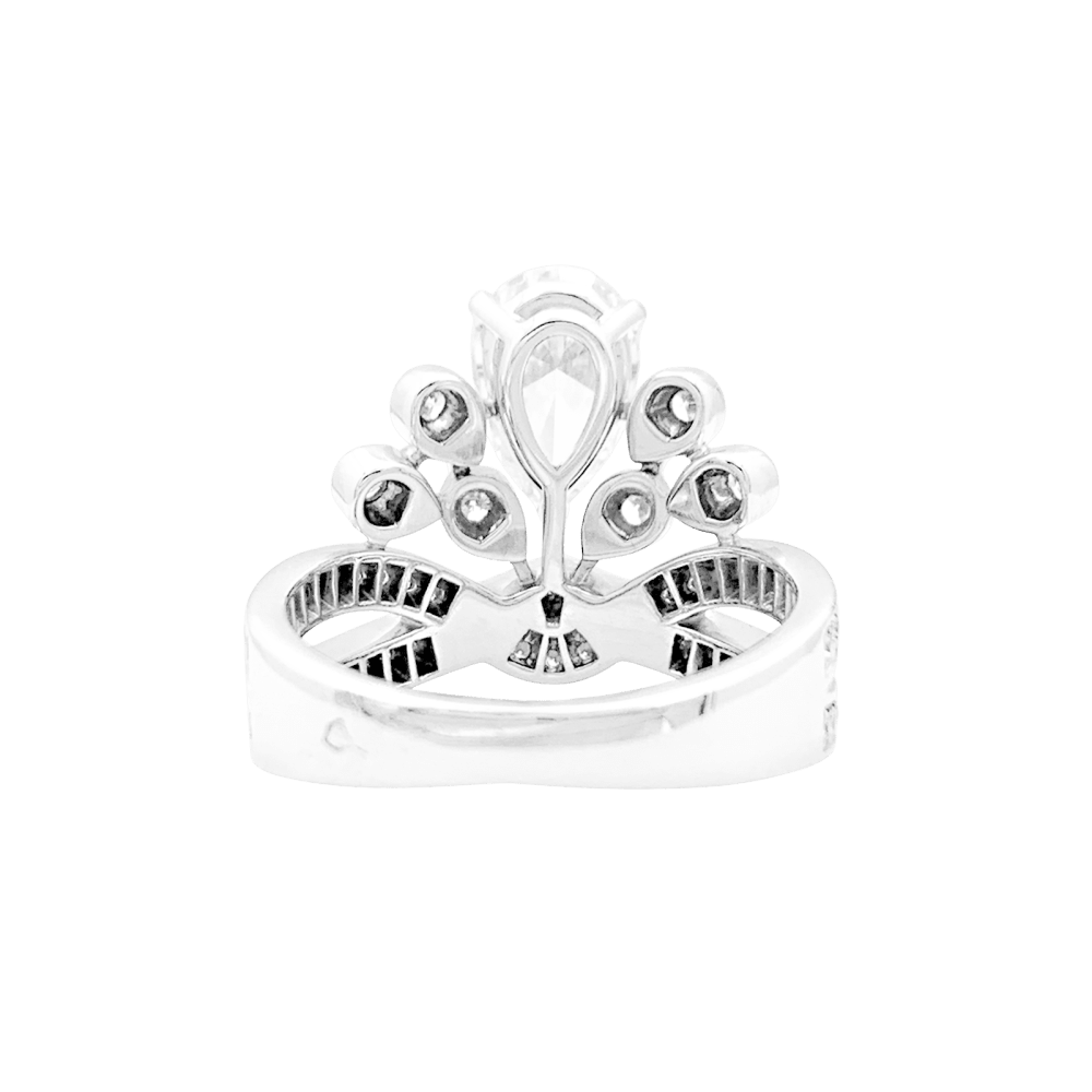 Bague Chaumet, "Joséphine Aigrette Impériale", platine et diamants.
