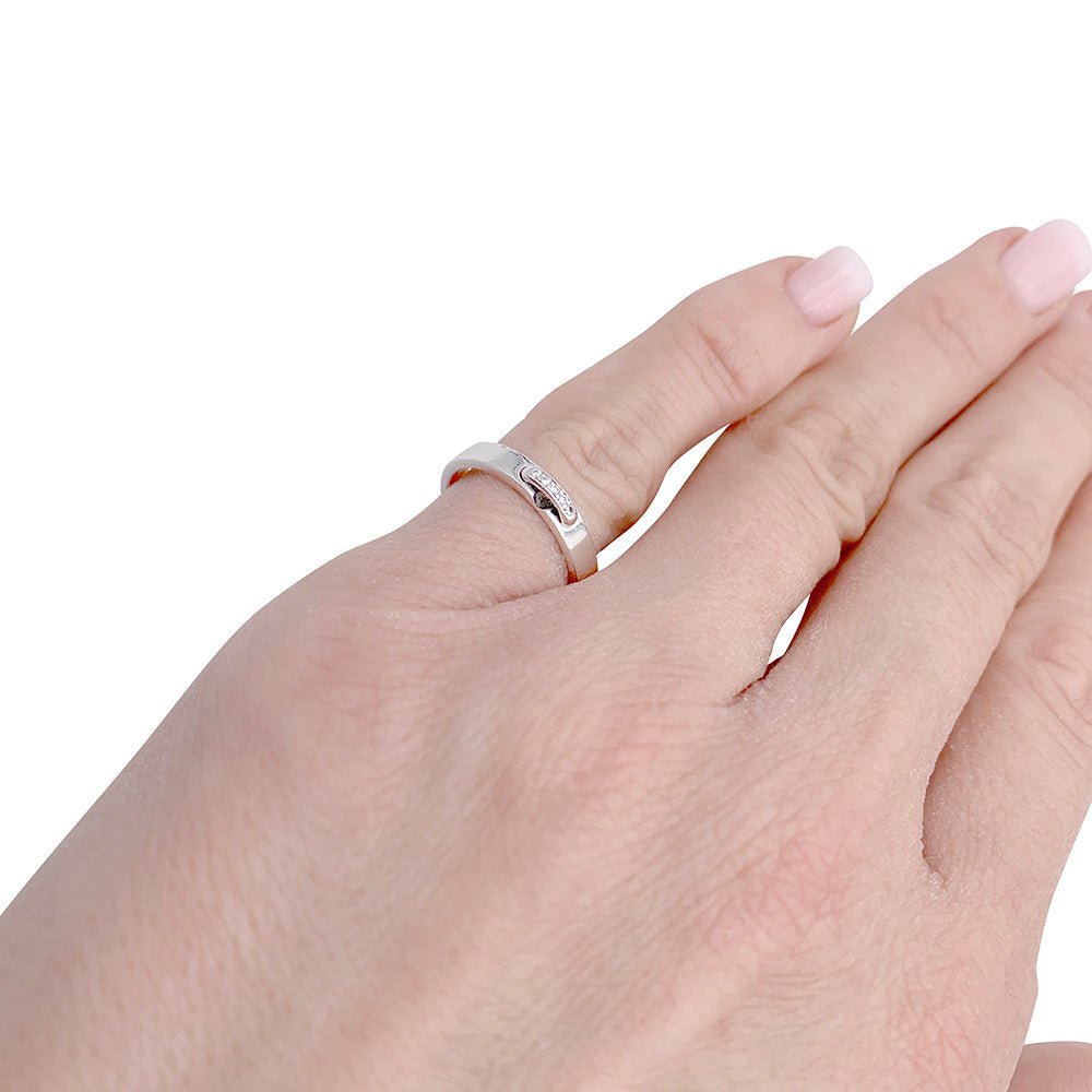 Bague Chaumet , "Liens", platine, diamants. - Maison Eloe