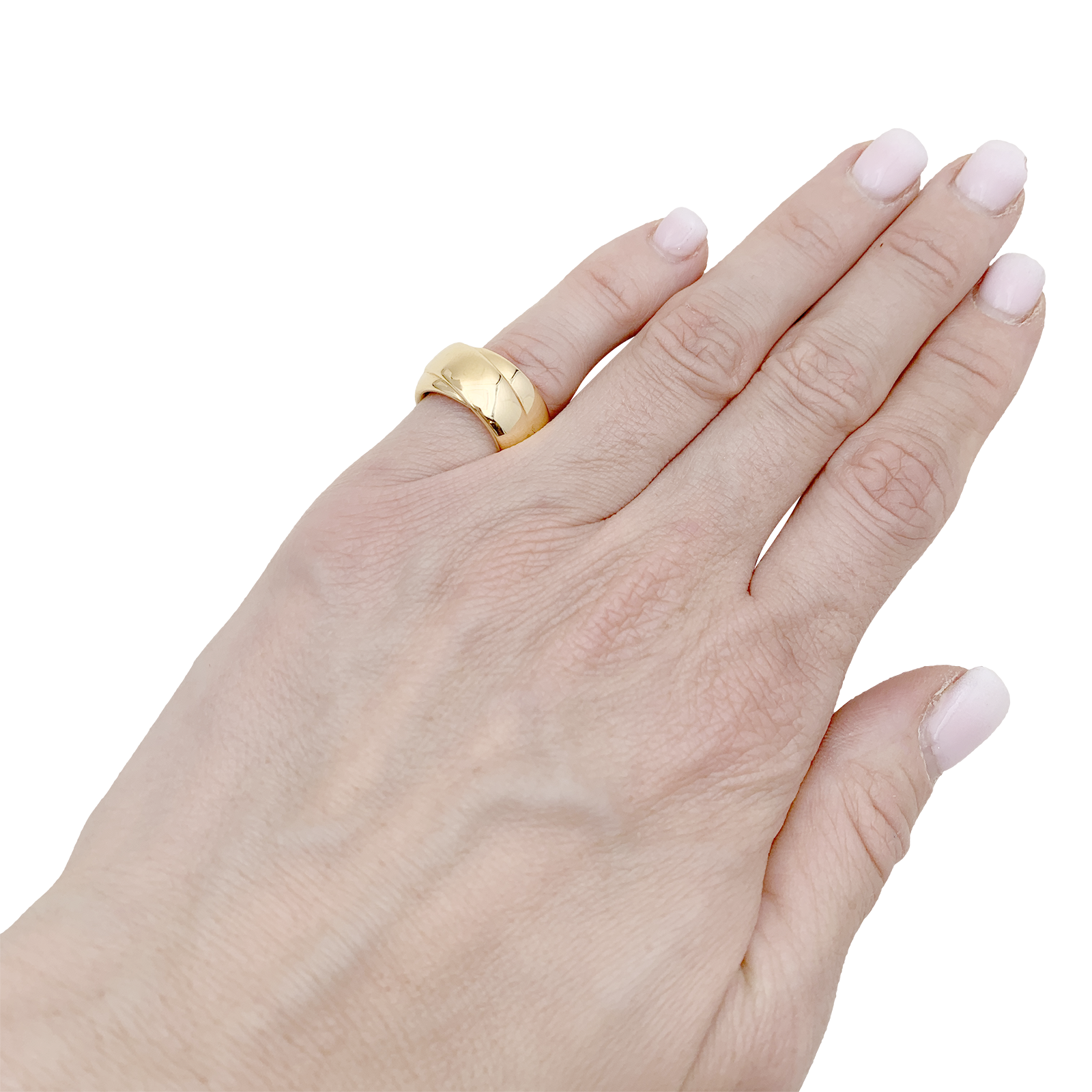 Bague Hermès "Volte", or jaune.